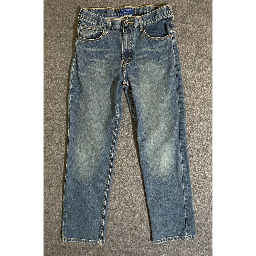 Arizona Jean Co Original Womens Blue Jeans Size 18 Straight Leg Regular Fit